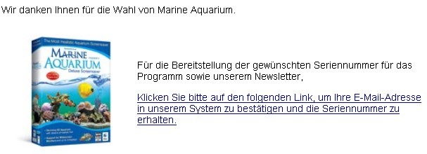 marine aquarium 3 serial number